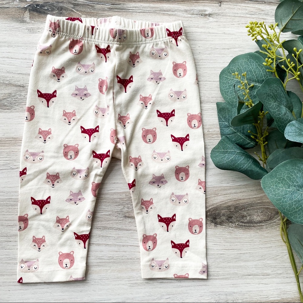 4/$20 Cute Gap Woodland Animal Baby Girl Leggings
